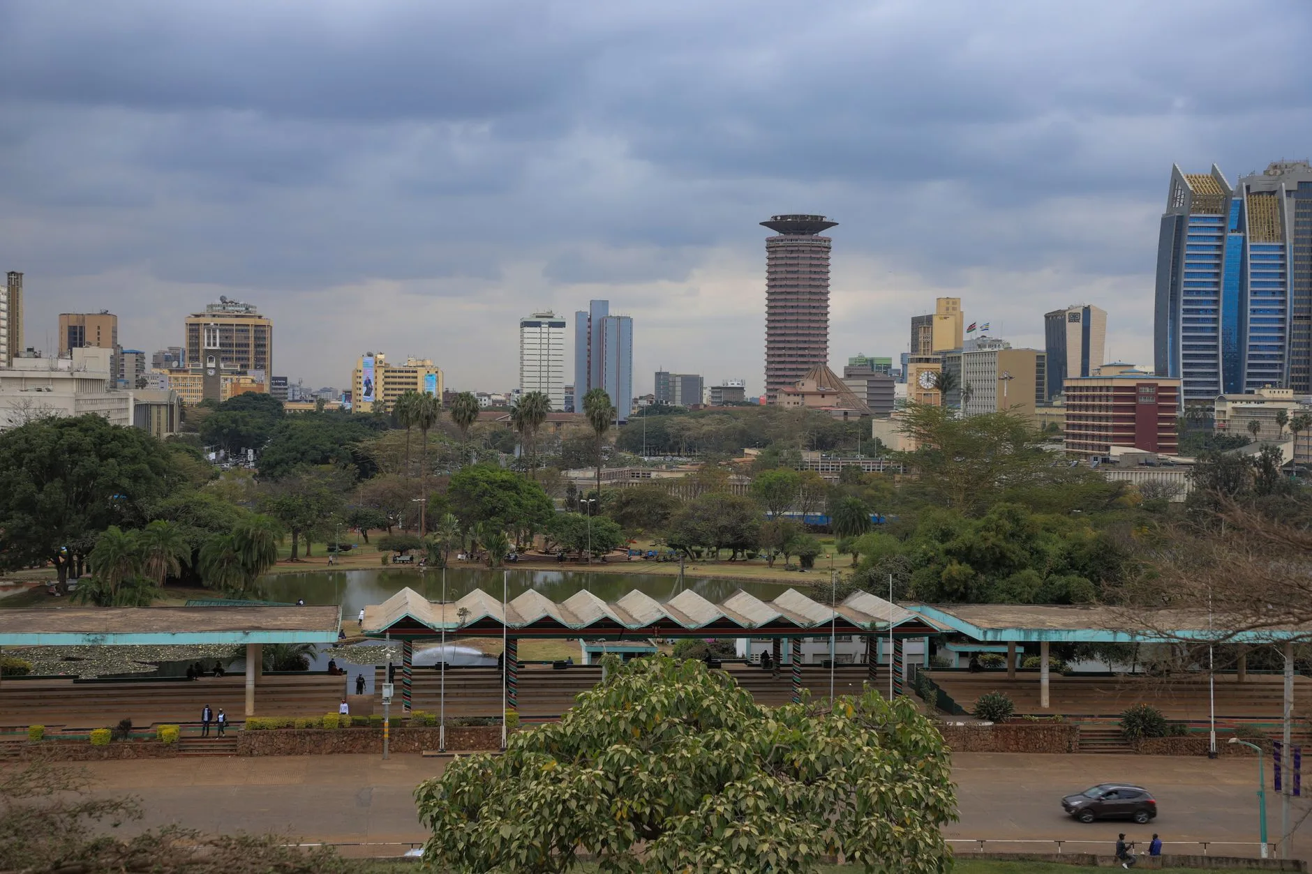 Vue sur les gratte-ciel de Nairobi, capitale du Kenya